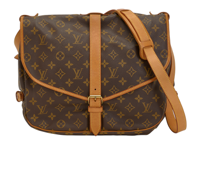 Saumur 35, &pound;650, Handbags, Brown, Canvas, Front view